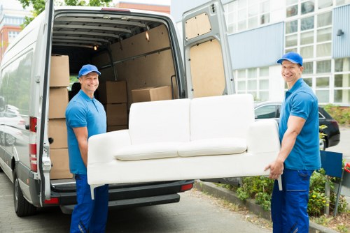 Commercial moving team planning a business relocation in Richmond upon Thames