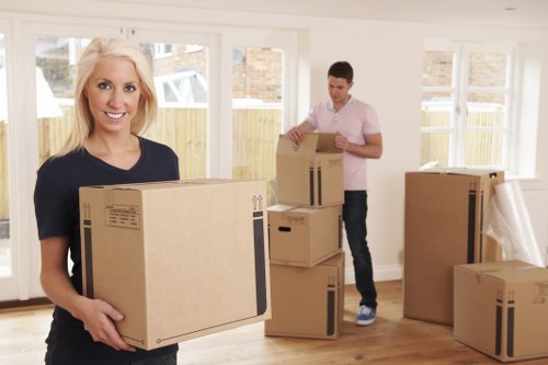 Organised packing supplies for storage and moving