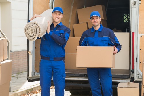 Local removal van service handling belongings in Richmond upon Thames