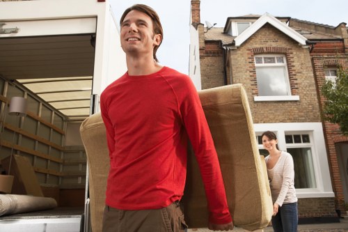 Apartment move preparation in Richmond Upon Thames with boxes and furniture