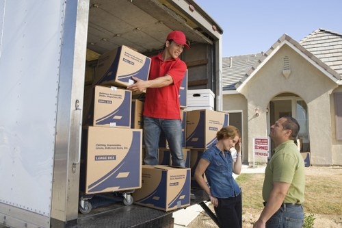 Moving van loaded for urgent removals in Richmond upon Thames