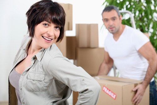 Professional flat removals team handling furniture in Richmond upon Thames