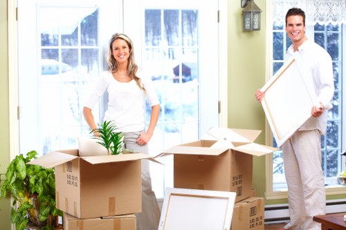Professional office movers handling equipment during a Richmond upon Thames relocation