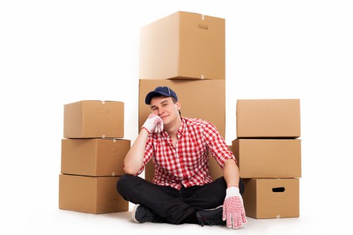 Careful packing and loading for a Richmond upon Thames removal van